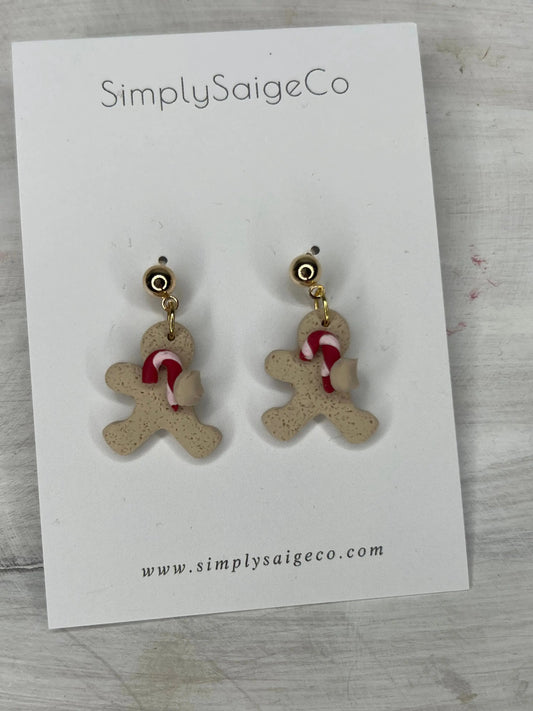 Gingerbread Dangle Earrings - Shop Beautiful Gloww