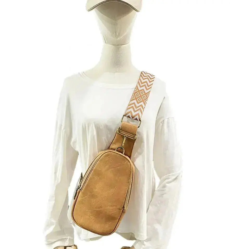 Layla Crossbody Bag with Aztec Straps - Shop Beautiful Gloww