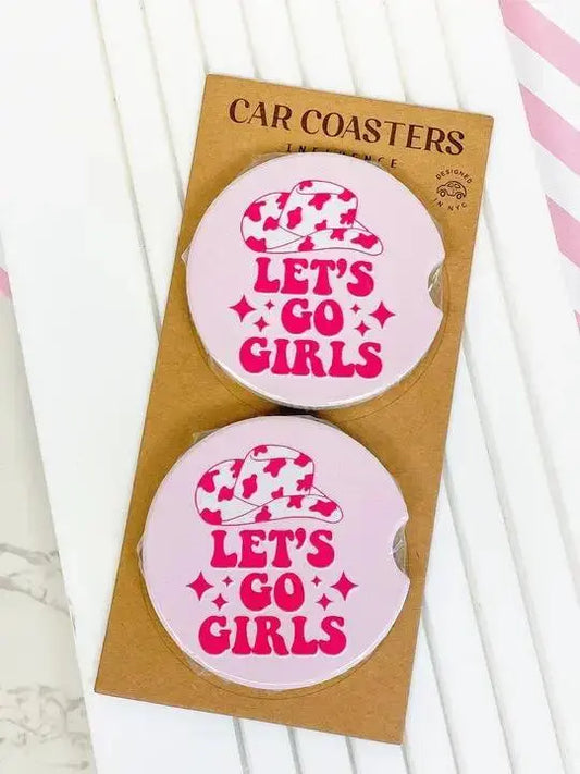 'Let's Go Girls' Car Coaster Set - Shop Beautiful Gloww