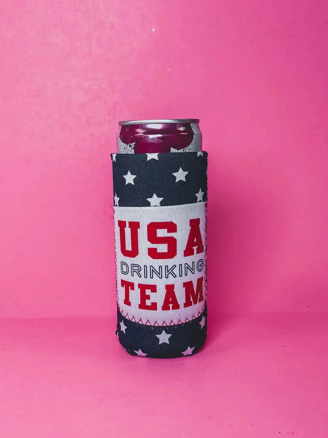 USA Drink Team Slim Can Koozie - Shop Beautiful Gloww